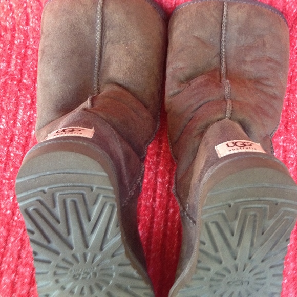 UGG Classic Tall II Boots Sheepskin Leather 6W - Picture 9 of 10